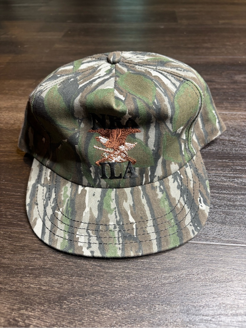 Vintage NRA ILA Realtree Camo Embroidered Snap Back Hat